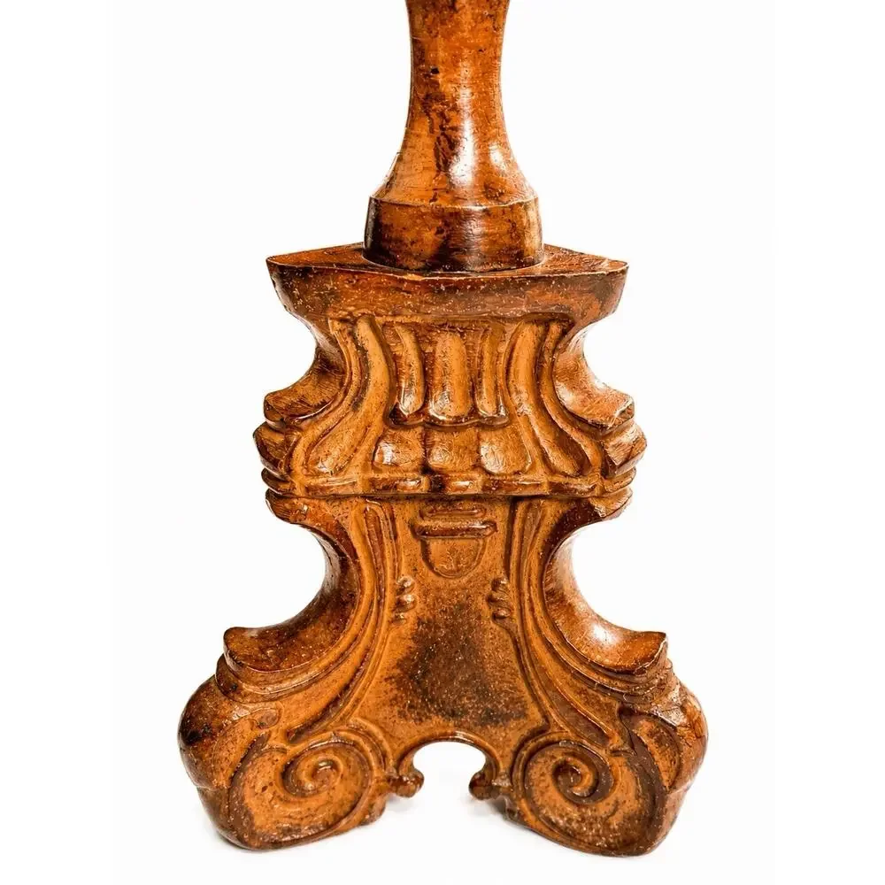 Victorian Cast Metal Candle Pedestal Stand